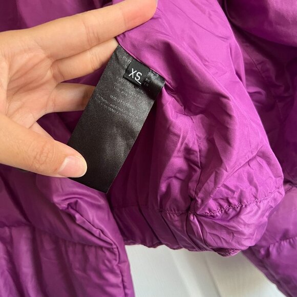 Bacon Violet Purple Long Sleeve Puffer Puffa Jacket Women's Size X-Small XS - Picture 7 of 11